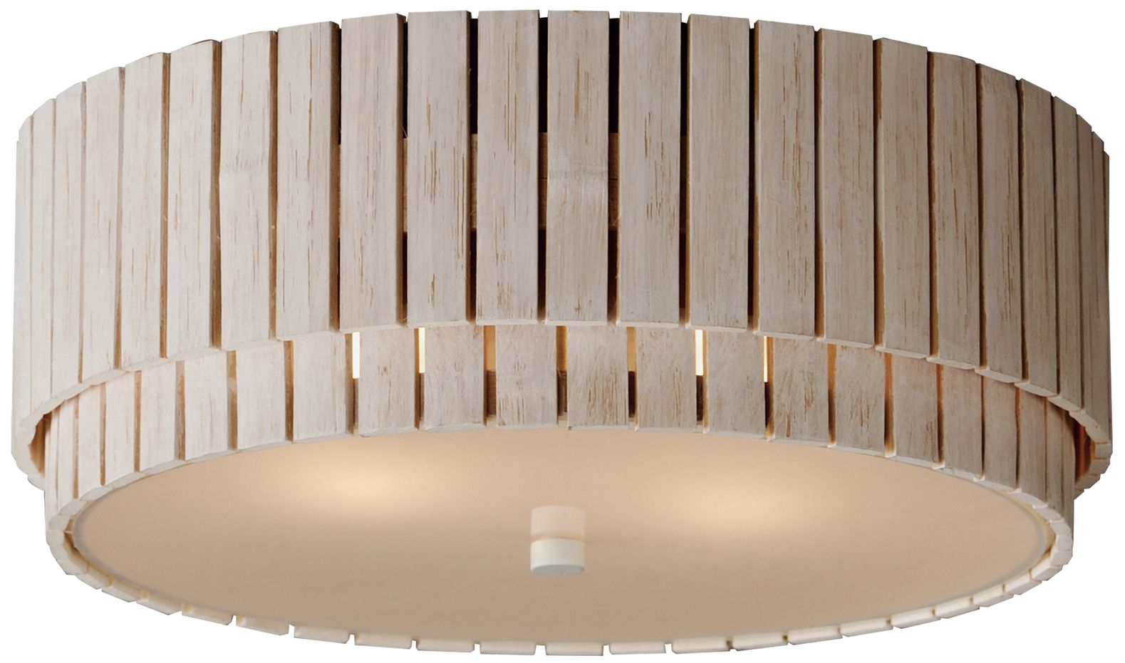 Maxim Satori 16" Wide Ecru 2-Light Flush Mount