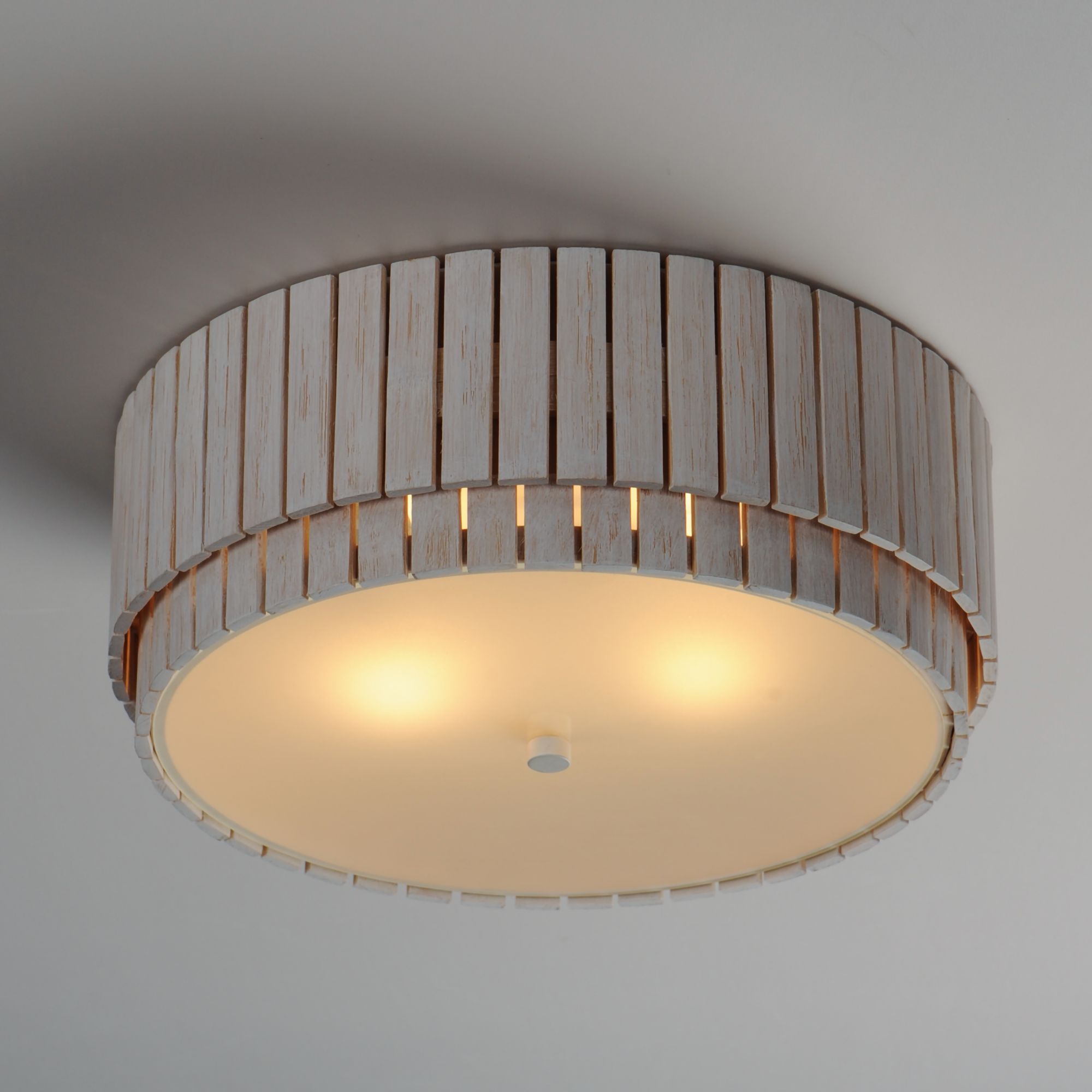 Image 4 Maxim Satori 16" Wide Ecru 2-Light Flush Mount more views