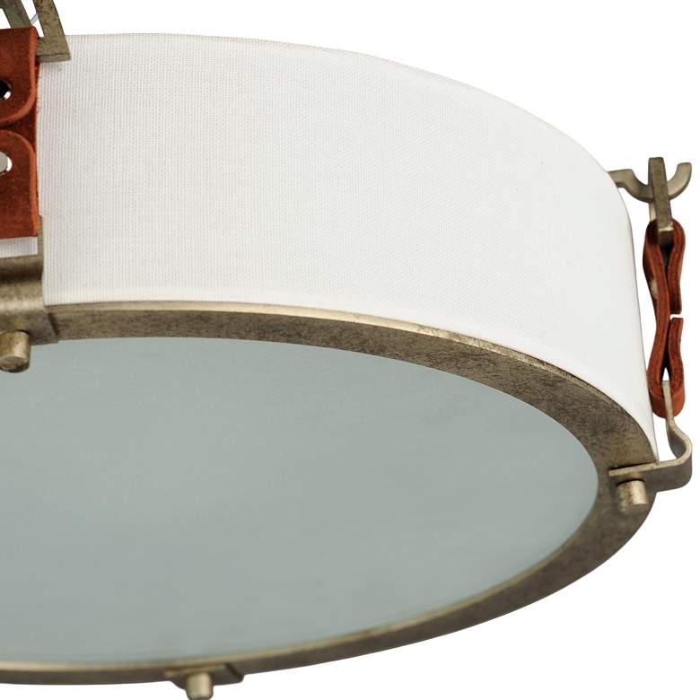 Image 2 Maxim Sausalito 15 1/2" Wide Weathered Zinc Ceiling Light more views
