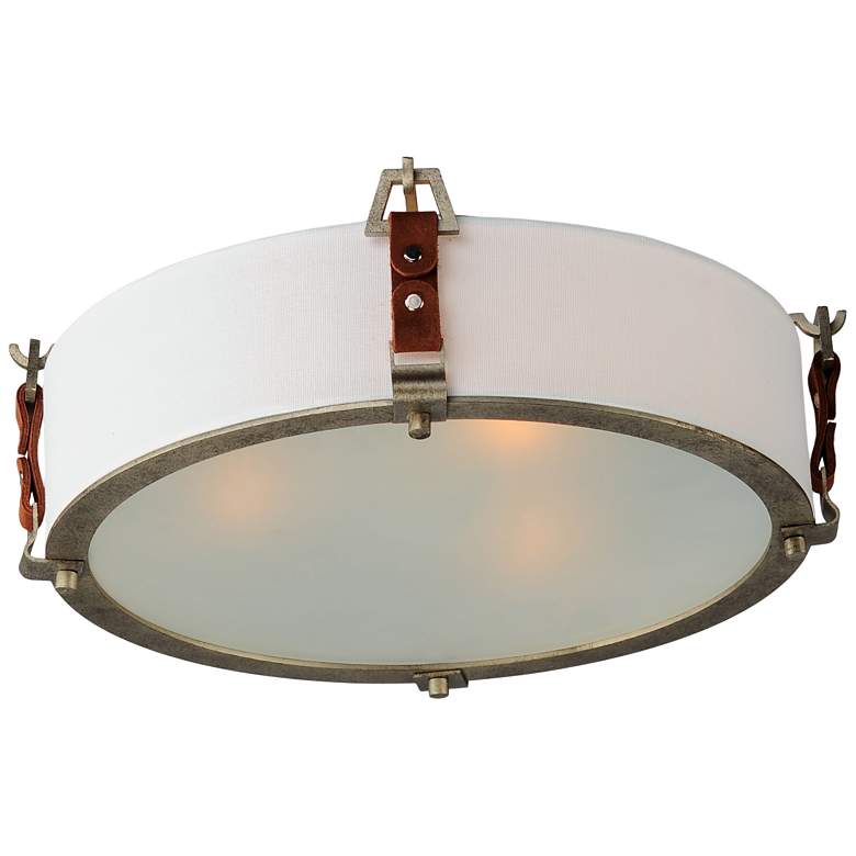 Image 5 Maxim Sausalito 15 1/2" Wide Weathered Zinc Ceiling Light more views