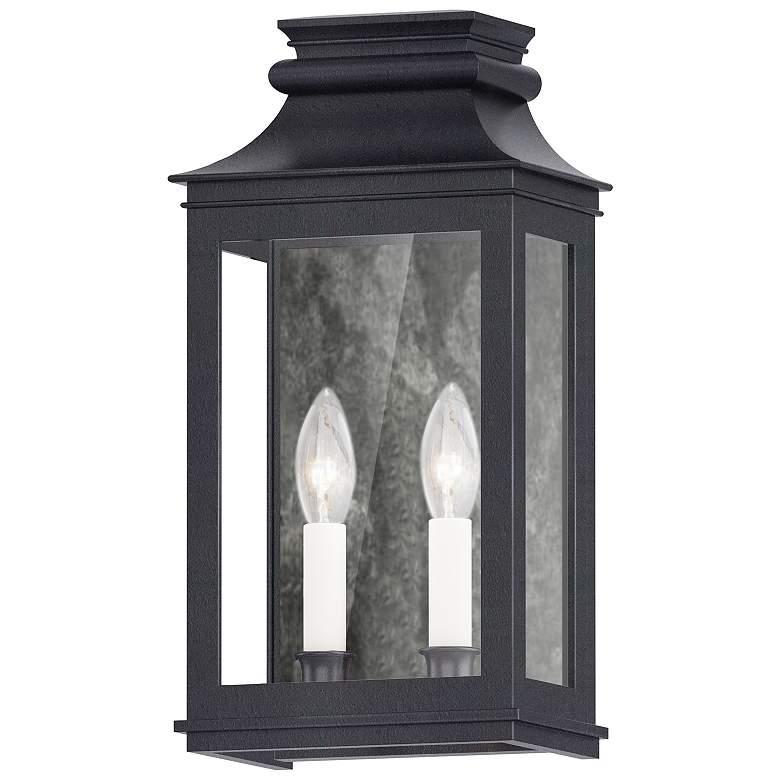 Image 1 Maxim Savannah VX 15 1/4" Black Oxide 2-Light Outdoor Wall Lantern