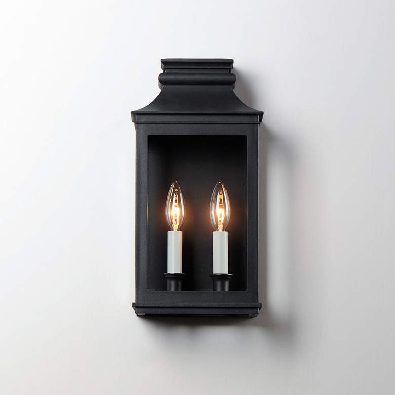 Image 3 Maxim Savannah VX 15 1/4" Black Oxide 2-Light Outdoor Wall Lantern more views