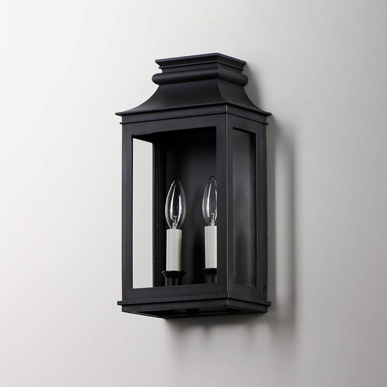 Image 4 Maxim Savannah VX 15 1/4" Black Oxide 2-Light Outdoor Wall Lantern more views