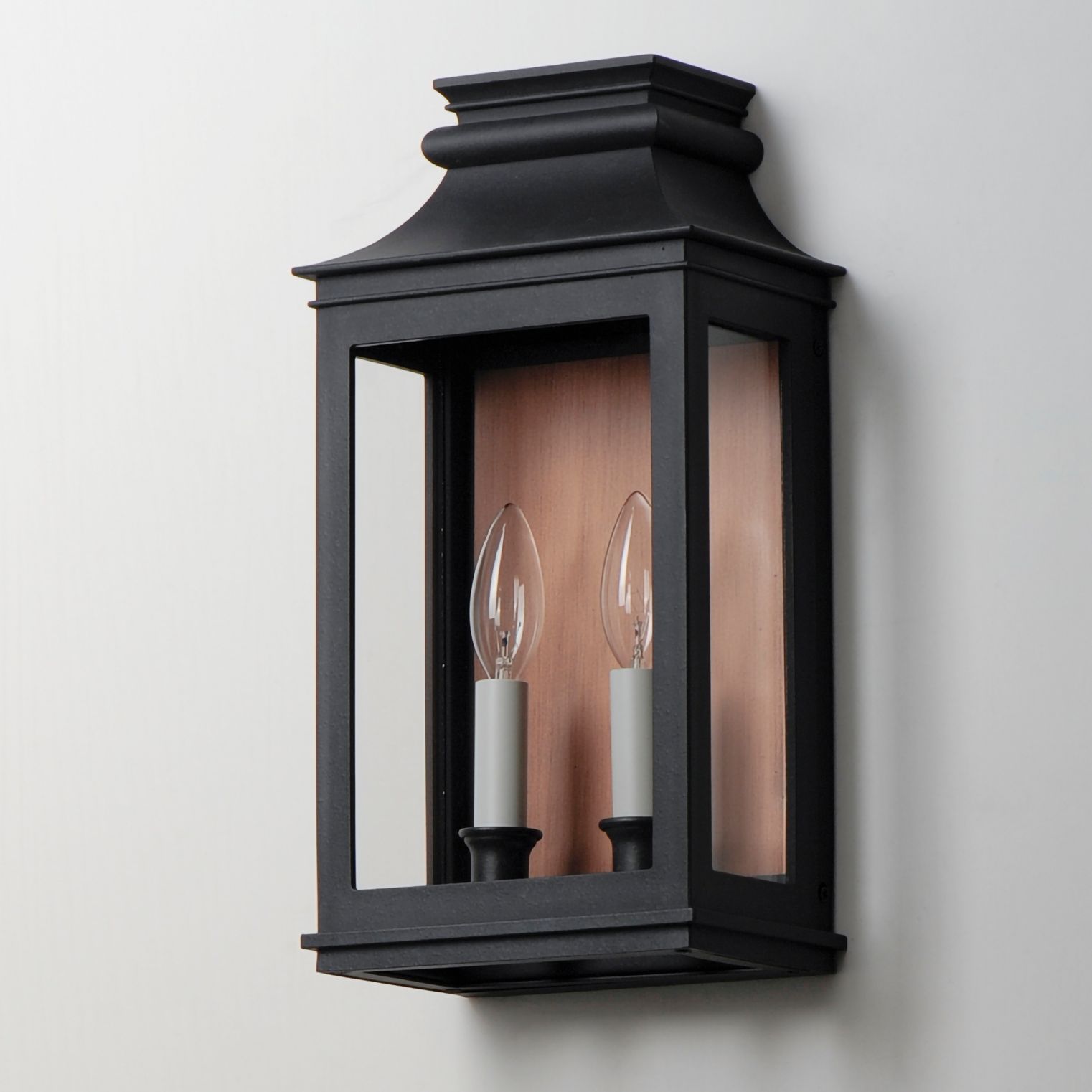 Maxim Savannah VX 15 1/4" High Black Oxide 2-Light Outdoor Wall Light
