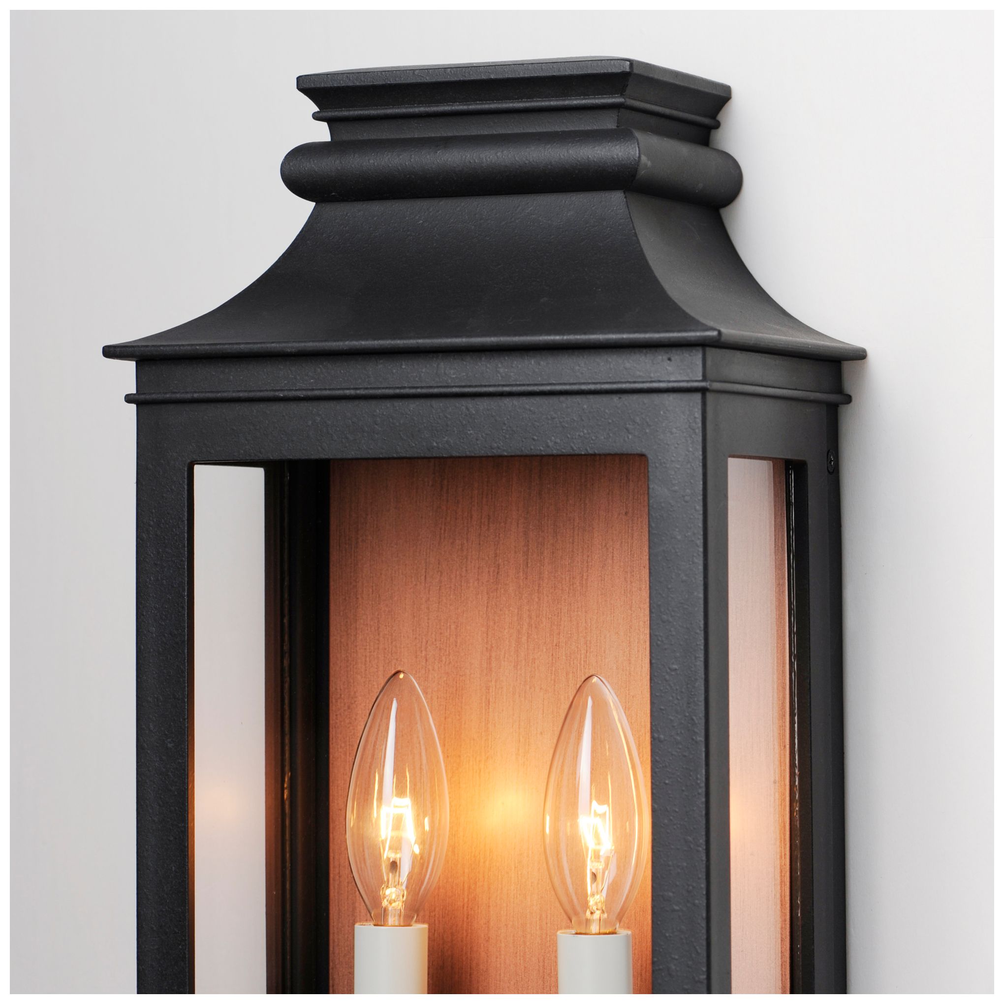 Maxim Savannah VX 15 1/4" High Black Oxide 2-Light Outdoor Wall Light