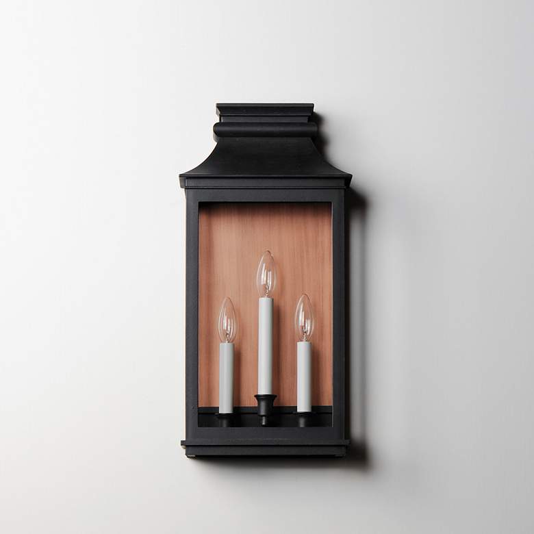 Image 2 Maxim Savannah VX 22" Antique Copper 3-Light Outdoor Wall Lantern more views