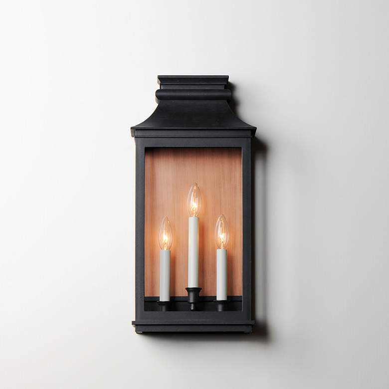 Image 6 Maxim Savannah VX 22" Antique Copper 3-Light Outdoor Wall Lantern more views