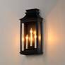 6_Maxim Savannah VX 22" Black Oxide 3-Light Outdoor Wall Lantern more views