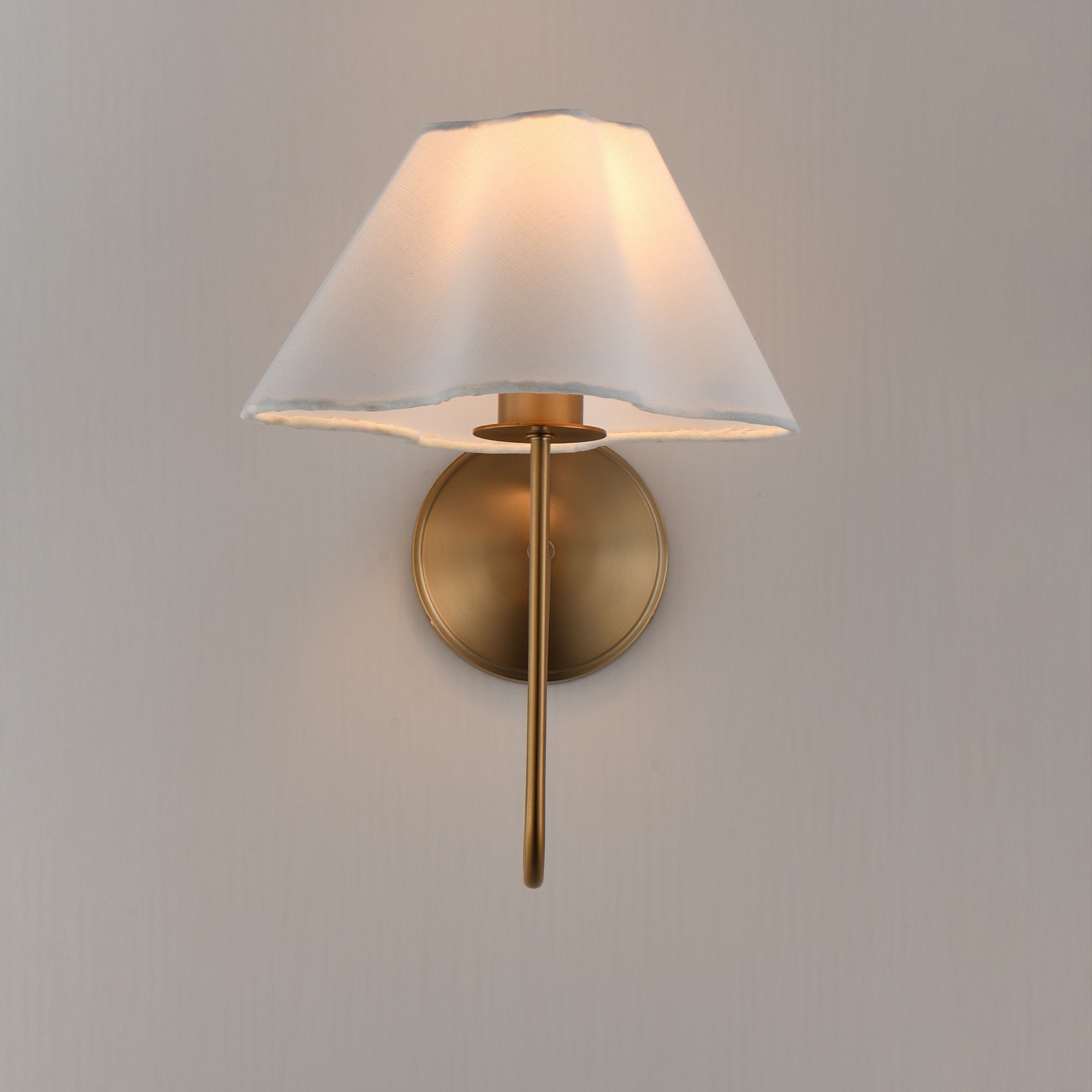 Thumbnail1 of Maxim Saxon 14 1/2" High Natural Aged Brass 1-Light Wall Sconce