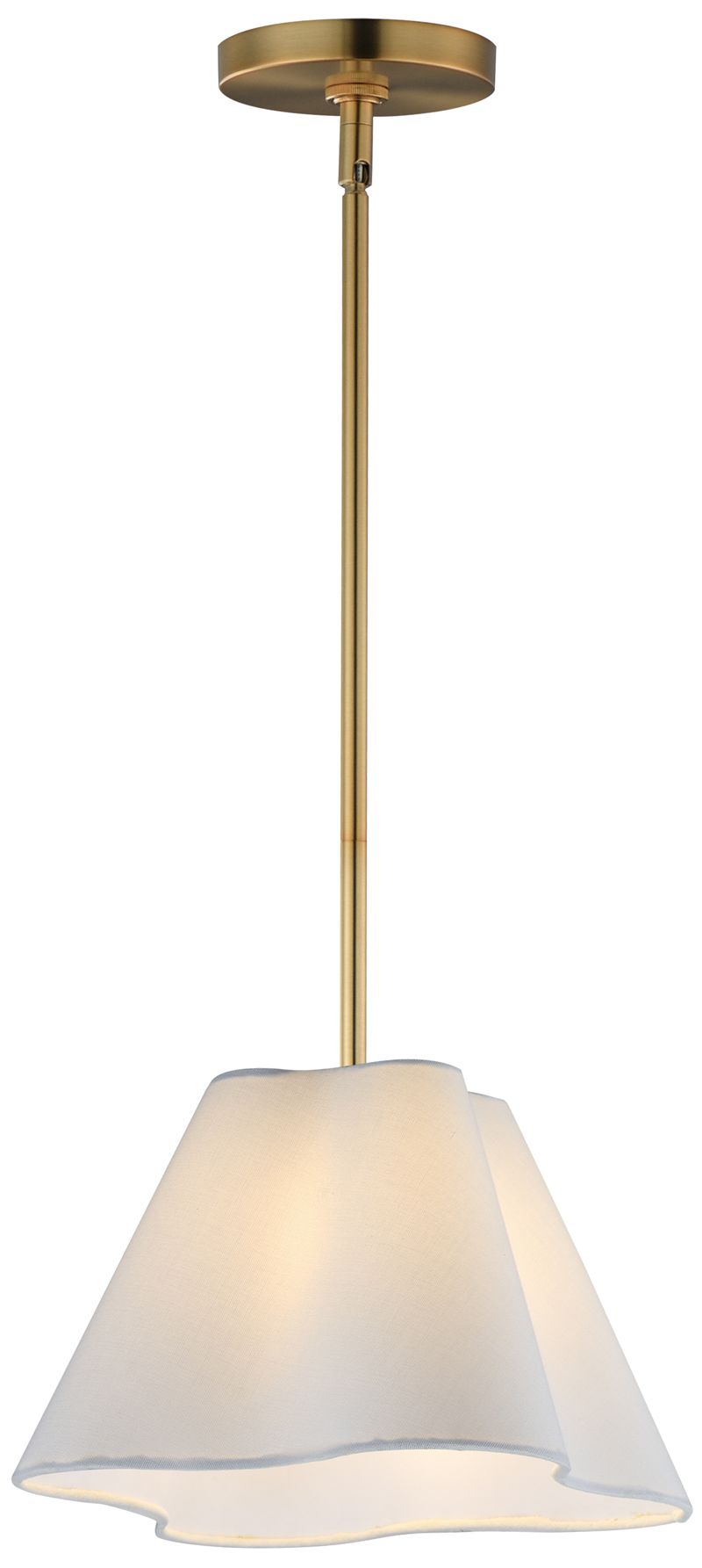 Maxim Saxon 14" Natural Aged Brass Pendant