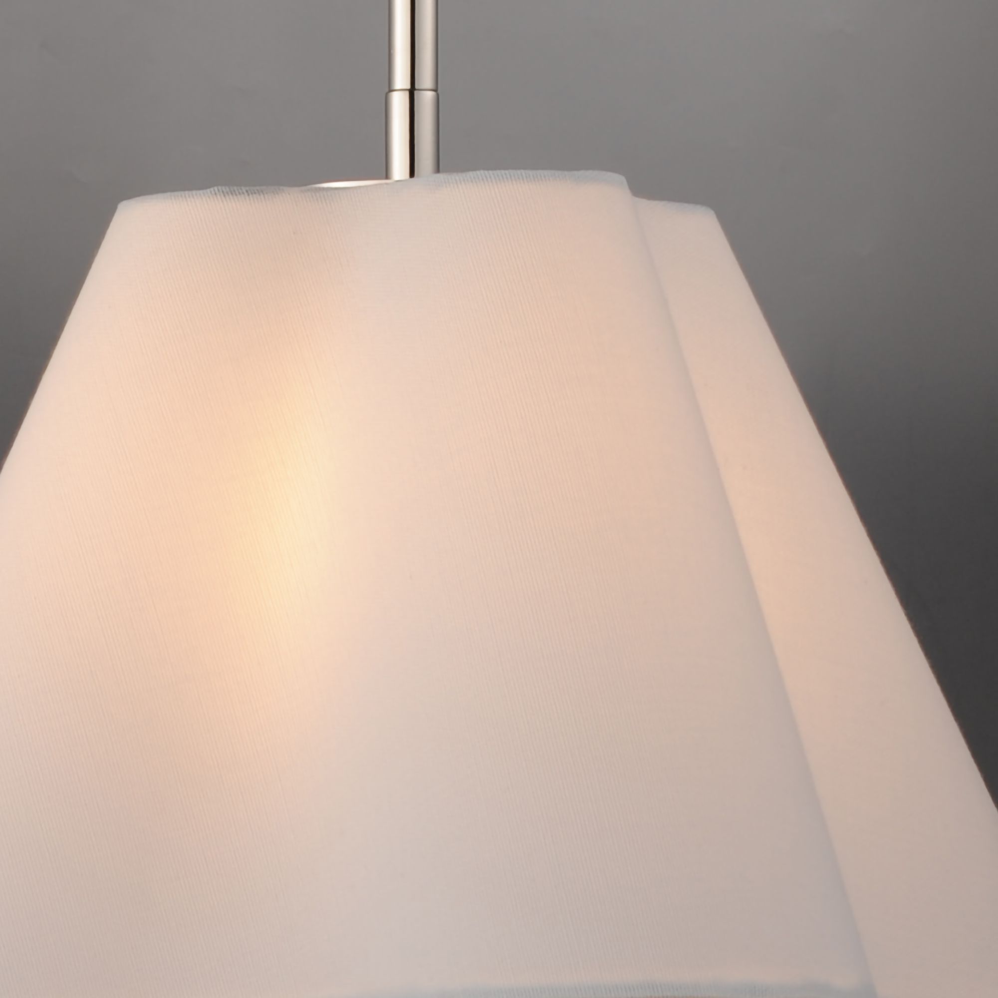 Image 4 Maxim Saxon 14" Polished Nickel Pendant more views