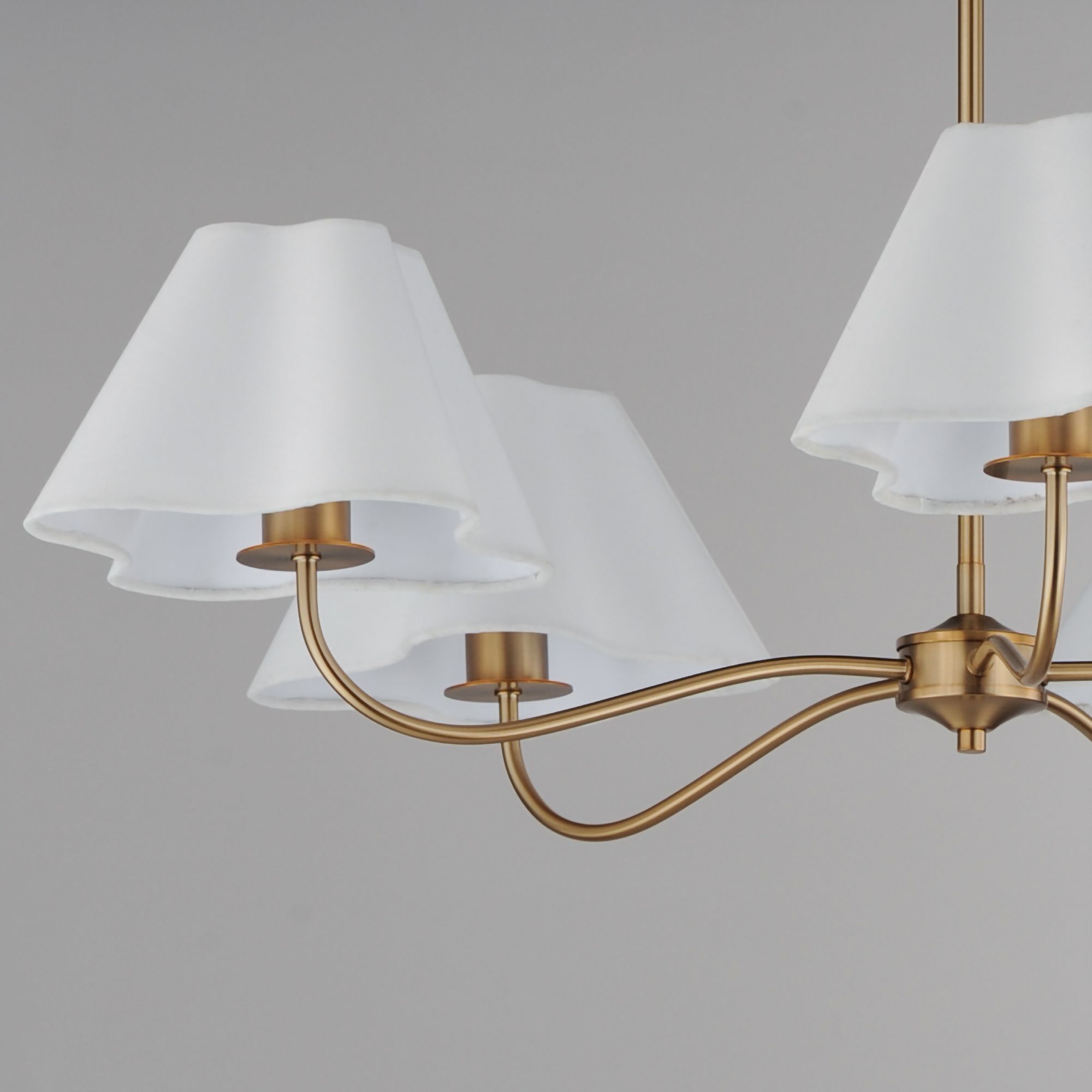 Thumbnail4 of Maxim Saxon 37 1/2" Wide Natural Aged Brass 5-Light Chandelier more views