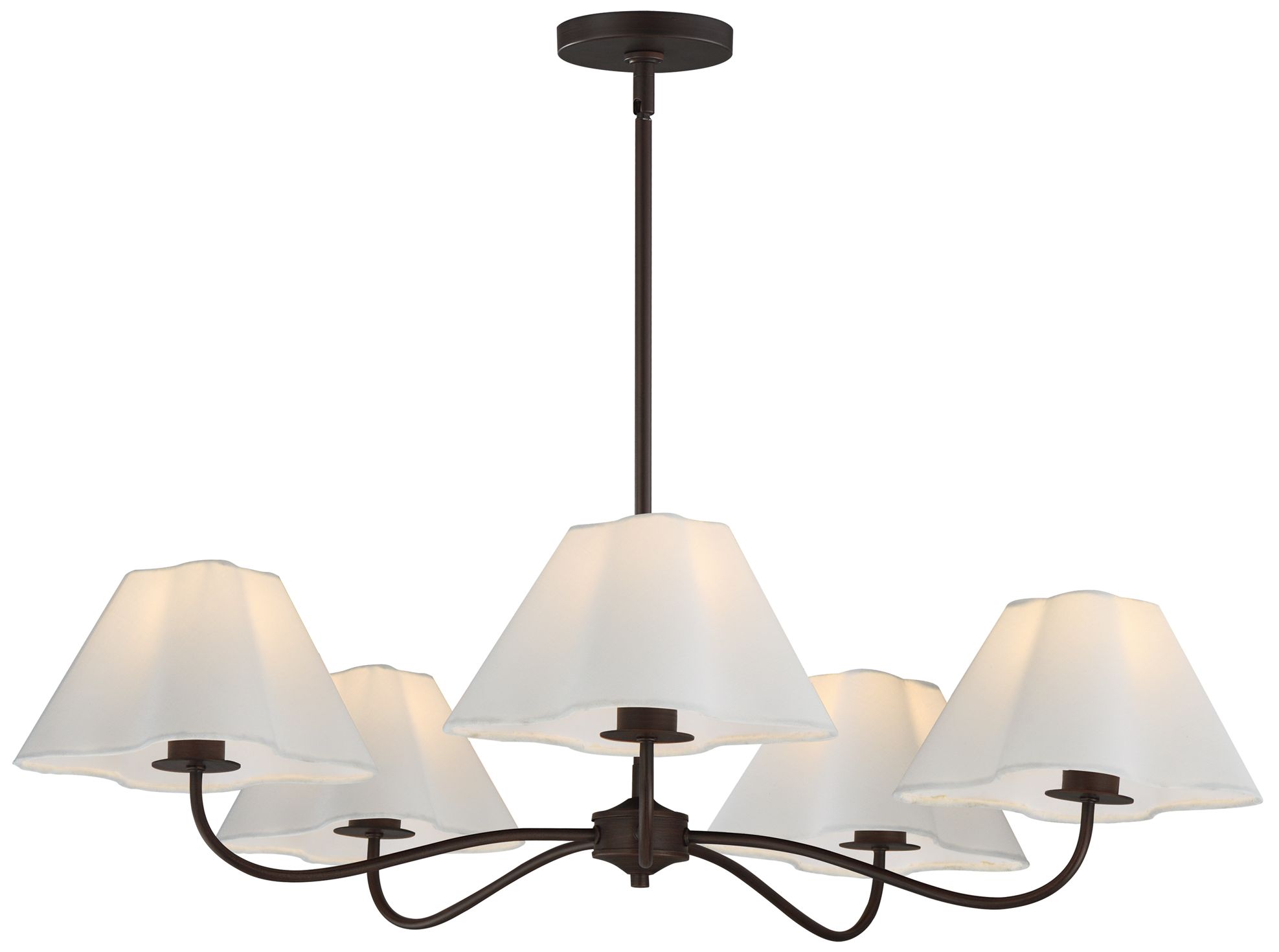Thumbnail2 of Maxim Saxon 37 1/2" Wide Oil Rubbed Bronze 5-Light Chandelier