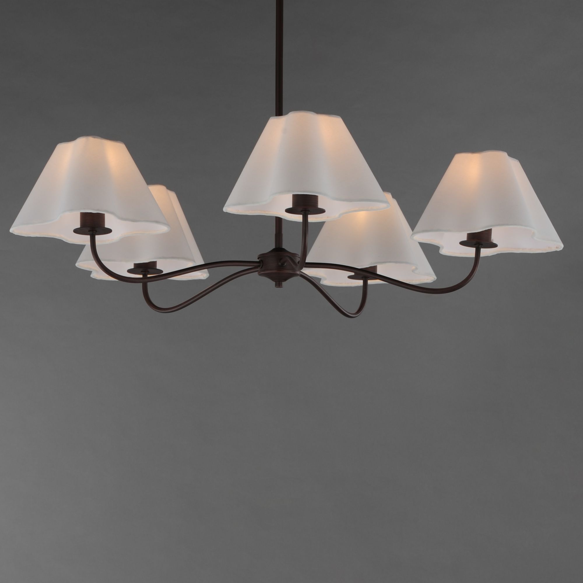 Thumbnail1 of Maxim Saxon 37 1/2" Wide Oil Rubbed Bronze 5-Light Chandelier