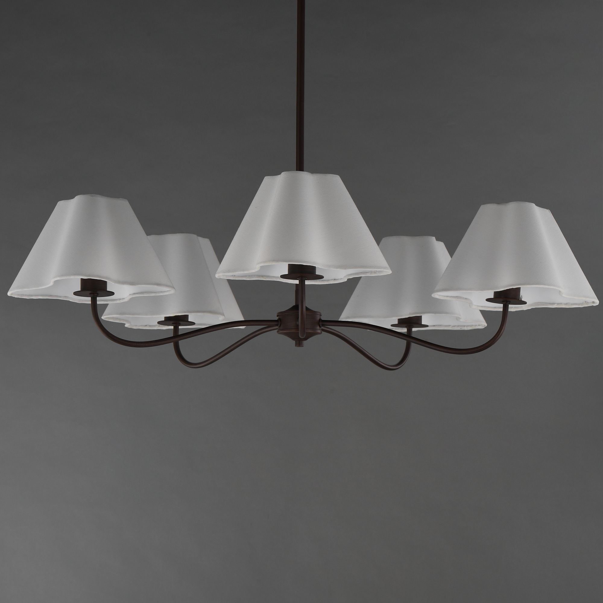 Thumbnail3 of Maxim Saxon 37 1/2" Wide Oil Rubbed Bronze 5-Light Chandelier more views