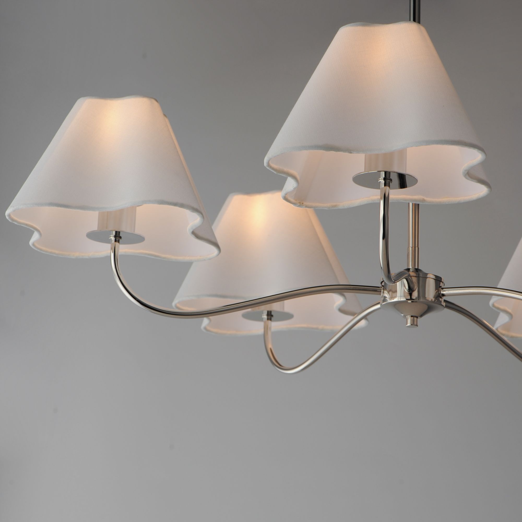 Image 4 Maxim Saxon 37 1/2" Wide Polished Nickel 5-Light Chandelier more views
