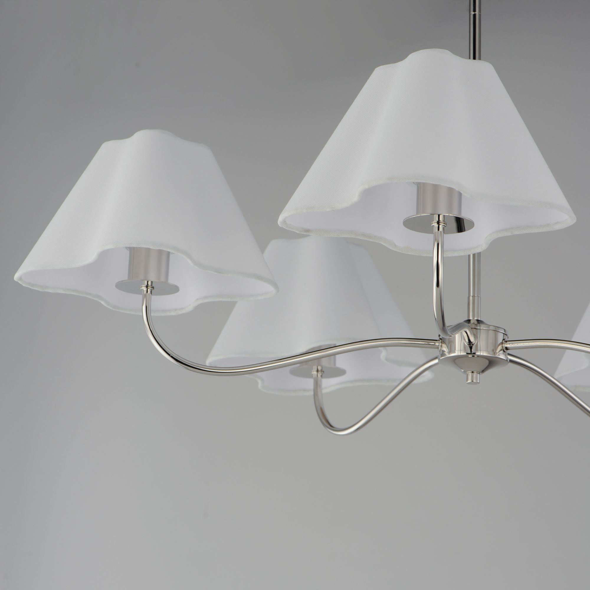 Image 5 Maxim Saxon 37 1/2" Wide Polished Nickel 5-Light Chandelier more views