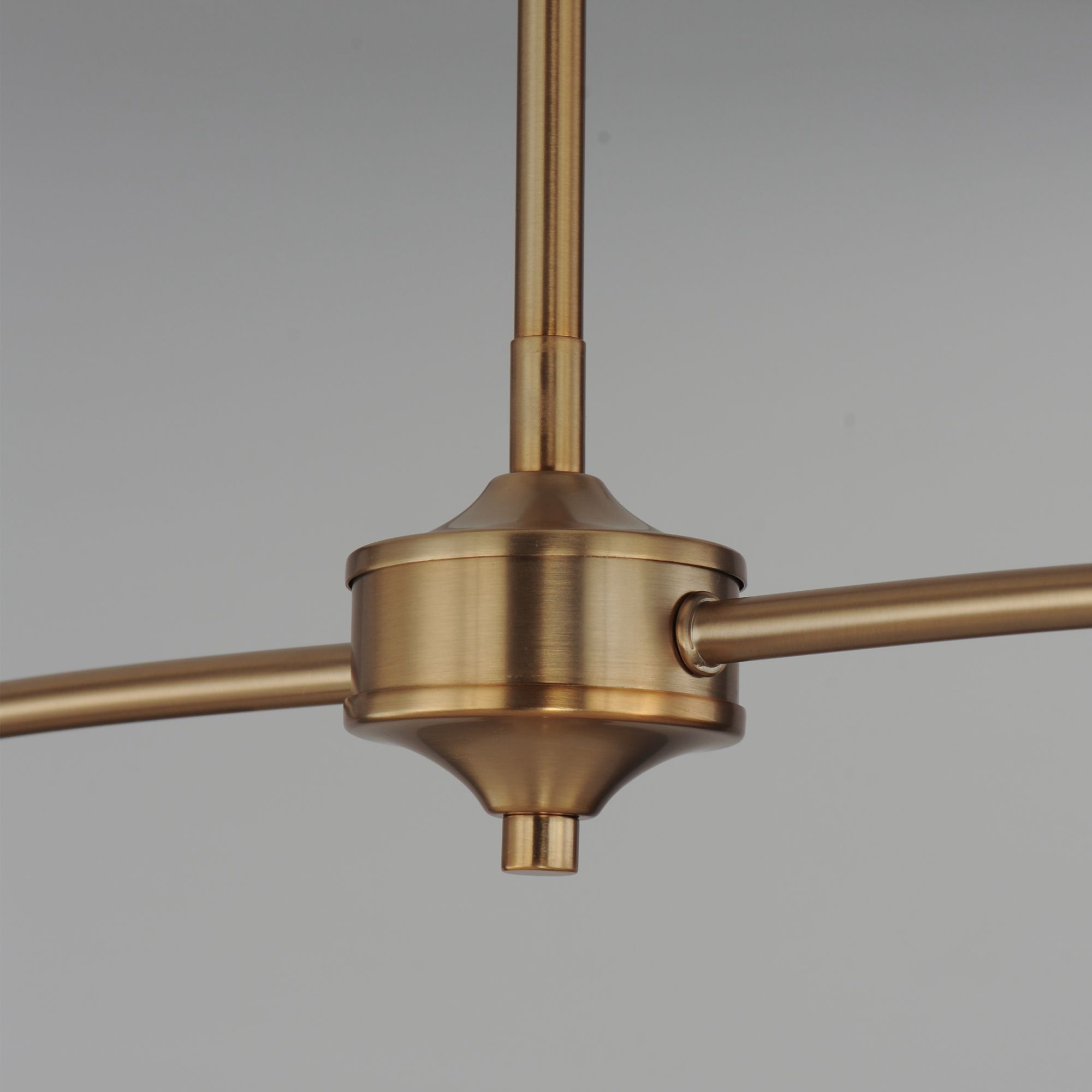 Image 4 Maxim Saxon 62" Natural Aged Brass 2-Light Pendant more views