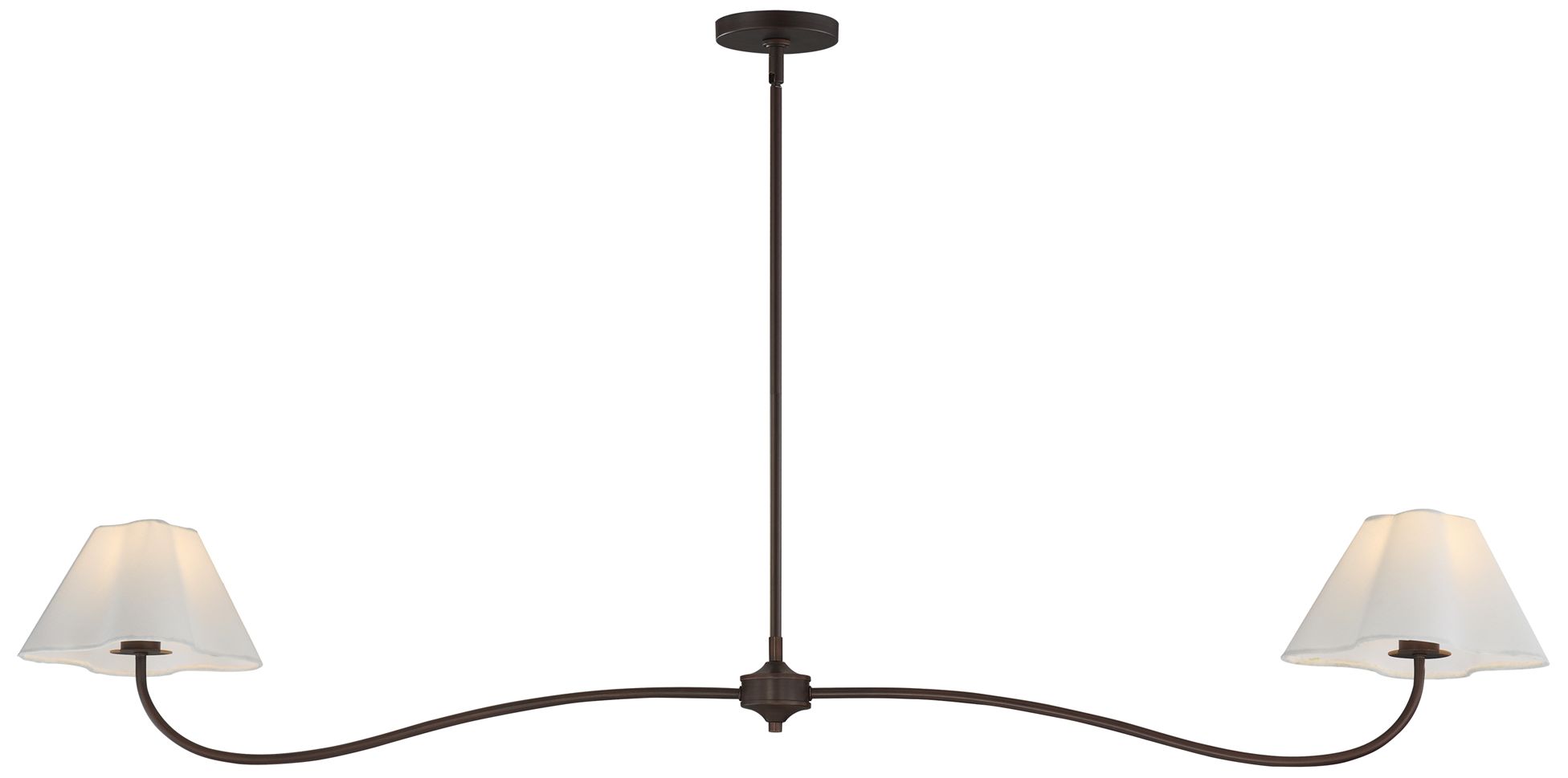 Maxim Saxon 62" Oil Rubbed Bronze 2-Light Pendant