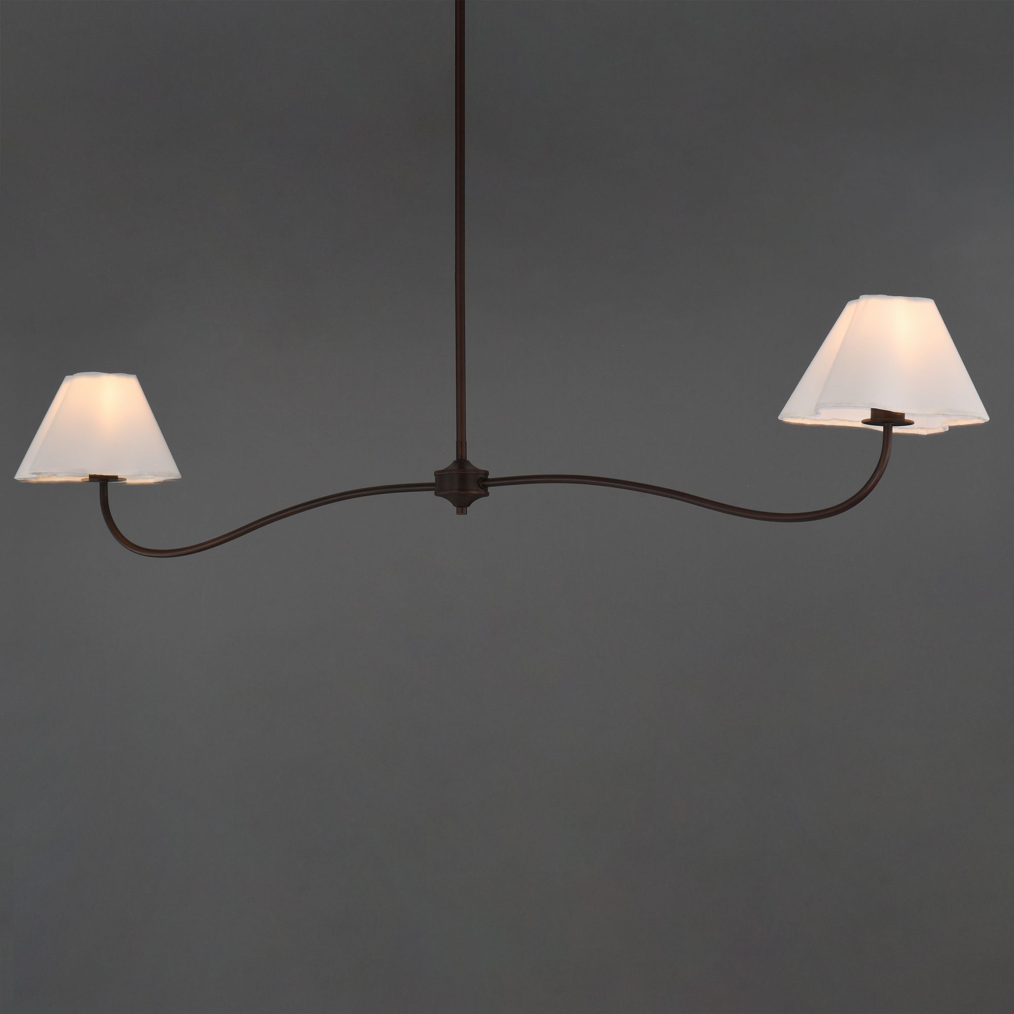 Image 3 Maxim Saxon 62" Oil Rubbed Bronze 2-Light Pendant more views