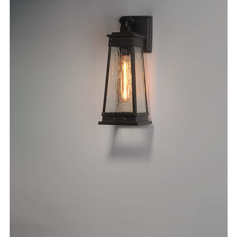 Image 4 Maxim Schooner 15" High Olde Brass Outdoor Wall Light more views