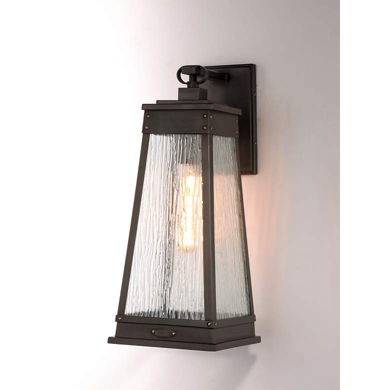 Image 5 Maxim Schooner 15" High Olde Brass Outdoor Wall Light more views