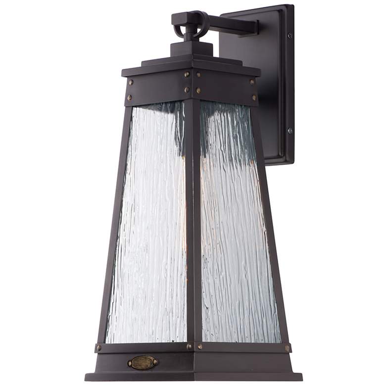 Image 1 Maxim Schooner 17" High Olde Brass Outdoor Wall Light