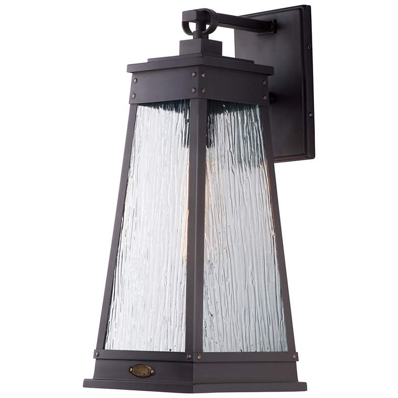 Image 3 Maxim Schooner 19 3/4" High Olde Brass Outdoor Wall Light