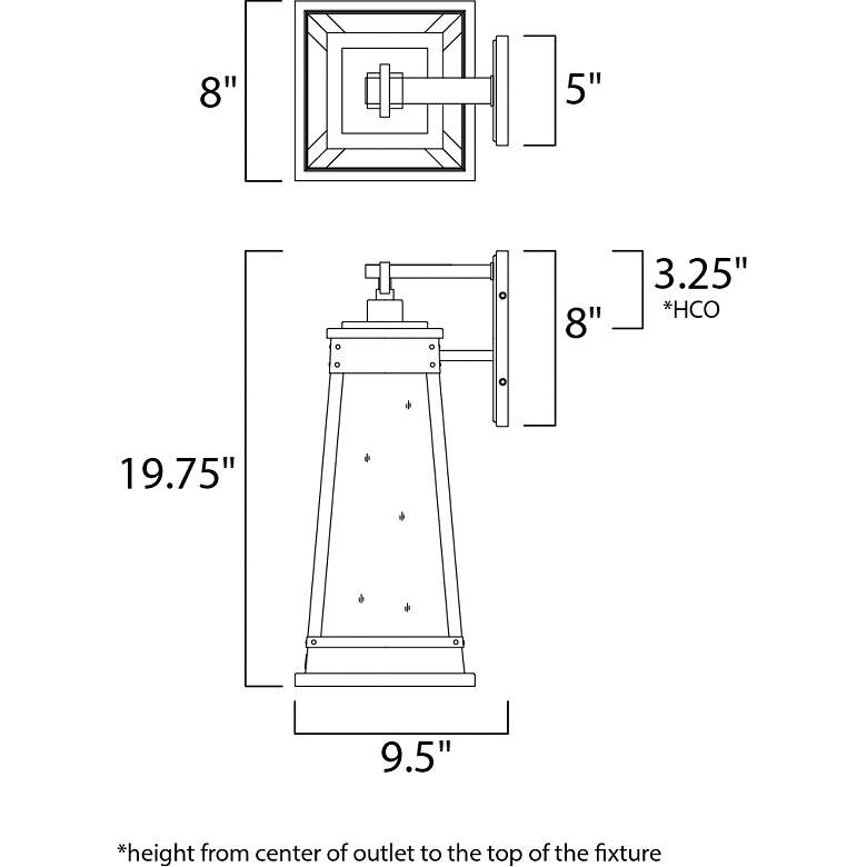 Image 7 Maxim Schooner 19 3/4" High Olde Brass Outdoor Wall Light more views