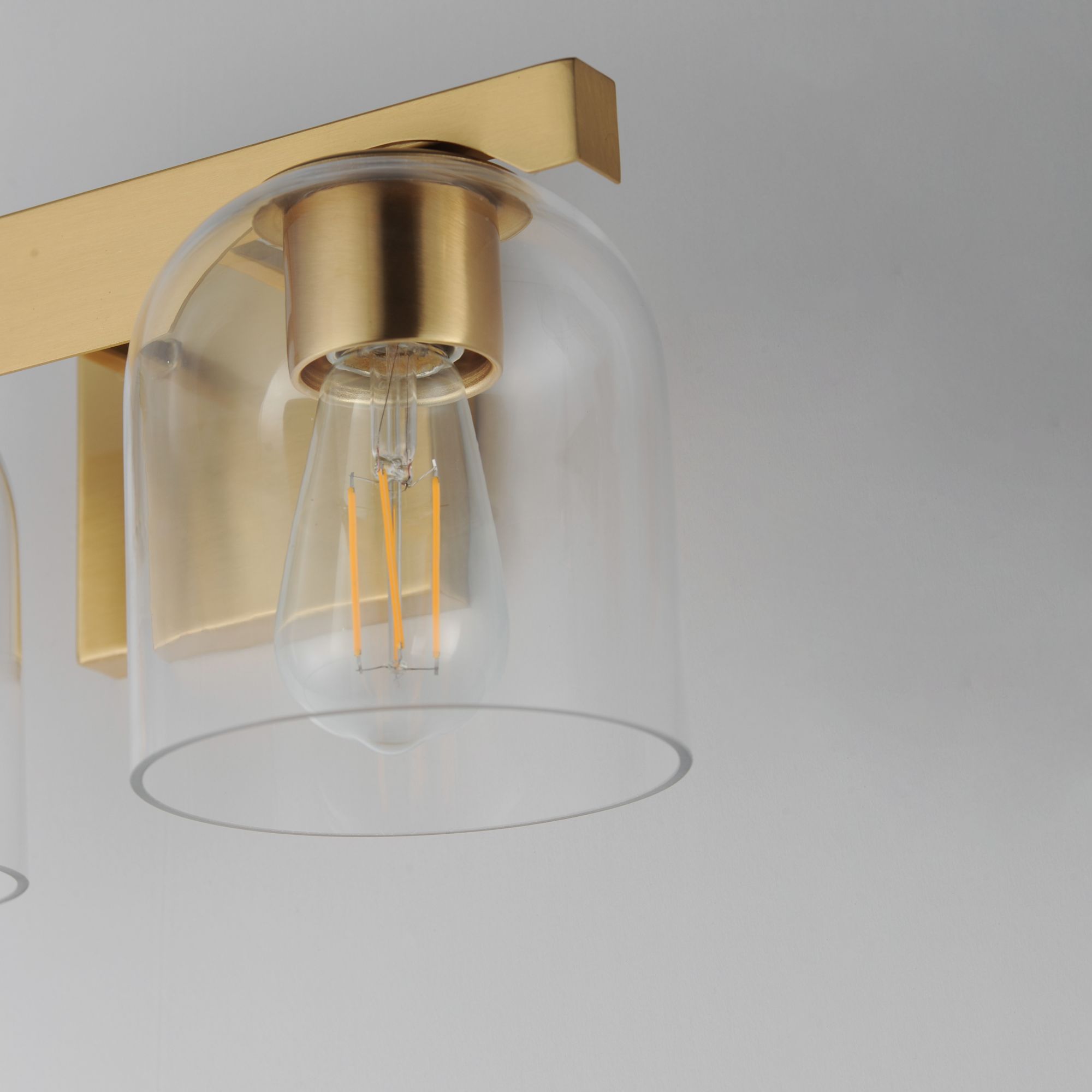 Image 6 Maxim Scoop 13 1/2" Wide Natural Aged Brass 2-Light Bath Vanity more views