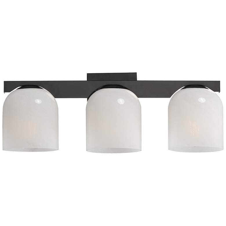 Image 1 Maxim Scoop 21 1/2" Wide Black 3-Light Bath Vanity