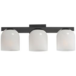 Maxim Scoop 21 1/2" Wide Black 3-Light Bath Vanity