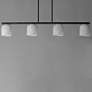 2_Maxim Scoop 46" Marble/Black 4-Light Linear Pendant more views