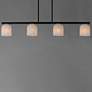3_Maxim Scoop 46" Marble/Black 4-Light Linear Pendant more views