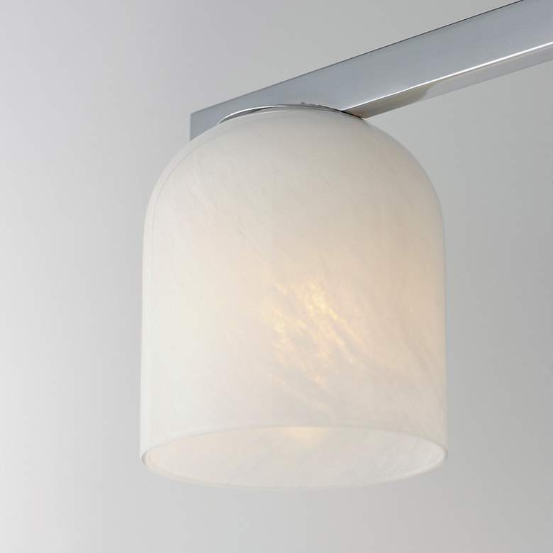 Image 4 Maxim Scoop 46" Marble/Polished Chrome 4-Light Linear Pendant more views