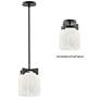 2_Maxim Scoop 8" Wide Marble/Black 1-Light Pendant/Flush Mount more views