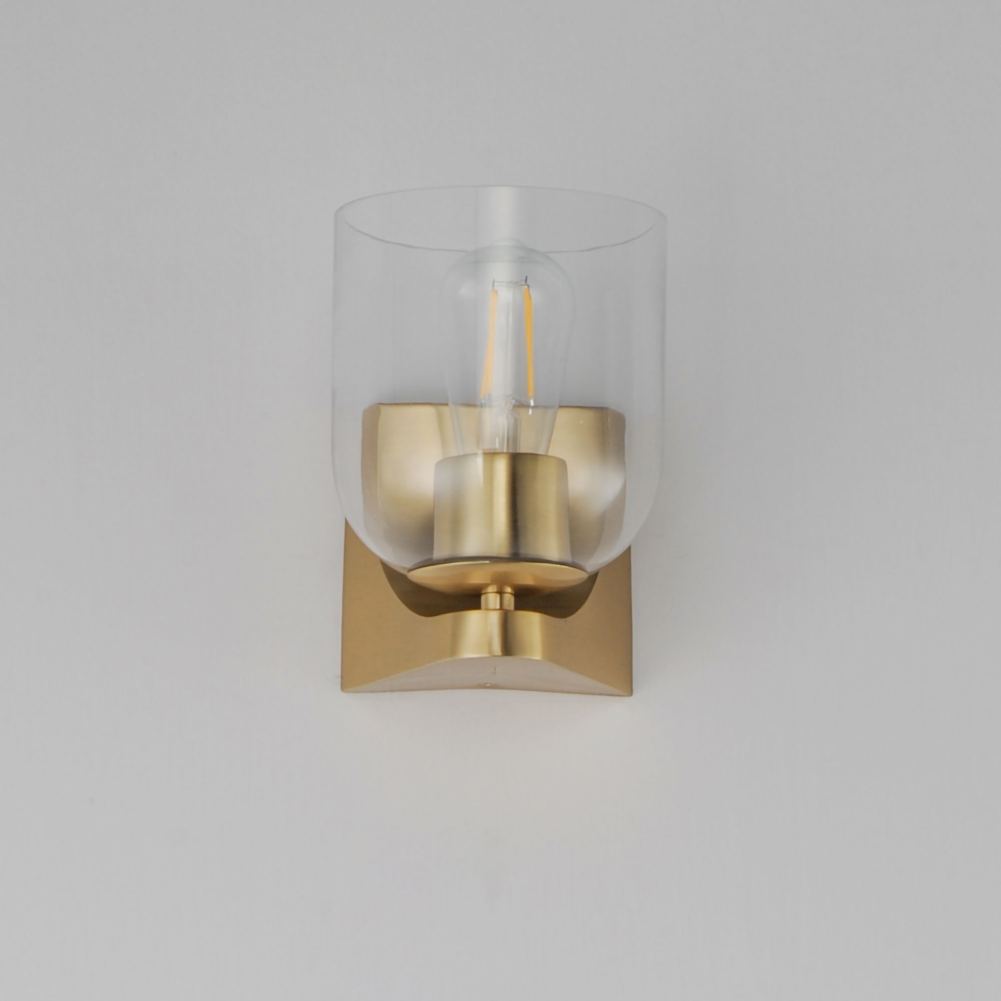 Image 3 Maxim Scoop7 1/4" High Natural Aged Brass 1-Light Bath Vanity more views