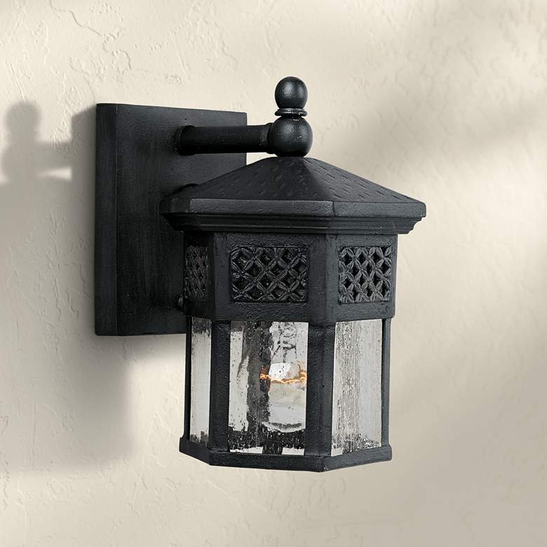 Image 1 Maxim Scottsdale 8 1/2 inch High Black Outdoor Wall Light