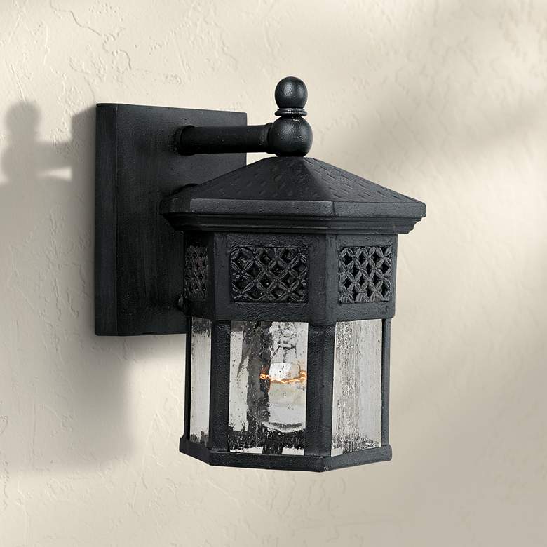 Image 1 Maxim Scottsdale 8 1/2" High Black Outdoor Wall Light