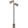 2_Maxim Scout Black and Leather 2-Light LED Floor Lamp