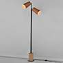 4_Maxim Scout Black and Leather 2-Light LED Floor Lamp more views