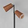 5_Maxim Scout Black and Leather 2-Light LED Floor Lamp more views