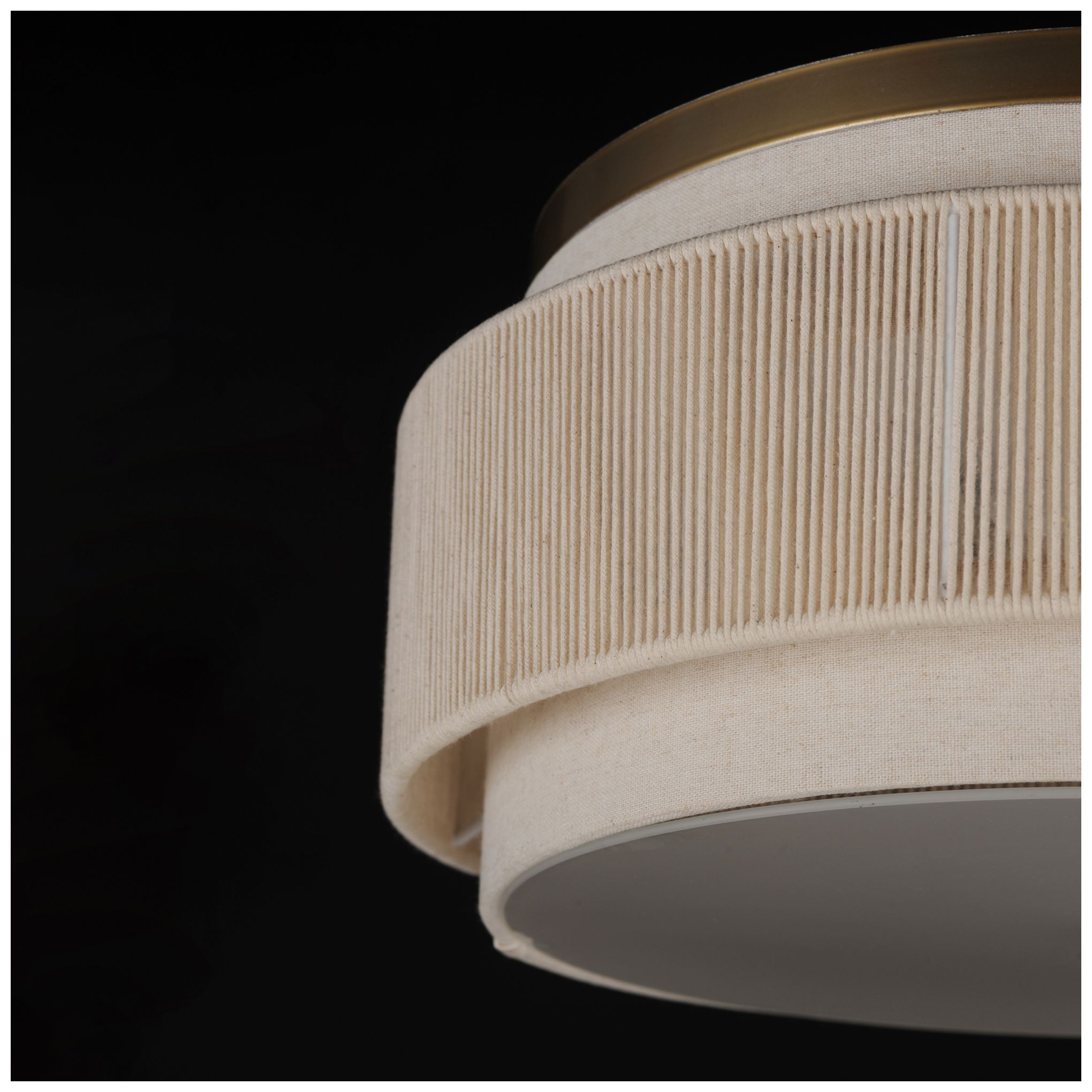 Image 5 Maxim Seacliff 16" Wide Natural Aged Brass 2-Light Ceiling Light more views