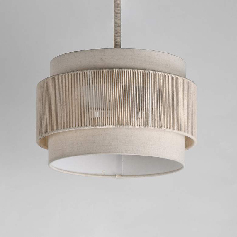 Image 2 Maxim Seacliff 16" Natural Aged Brass 1-Light Pendant more views