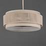 2_Maxim Seacliff 20"W Natural Aged Brass 3-Light Drum Pendant more views