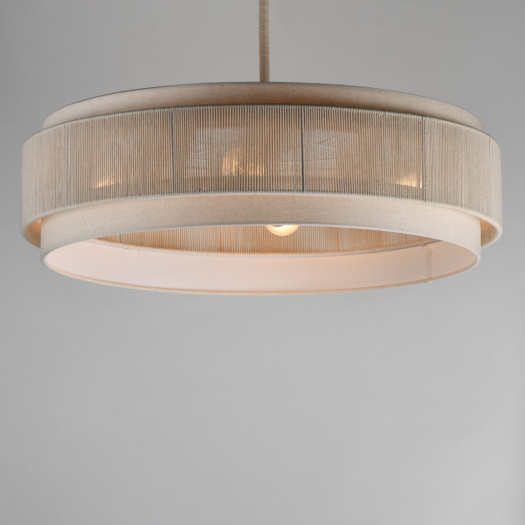 Thumbnail3 of Maxim Seacliff 28" Wide Natural Aged Brass 4-Light Pendant more views