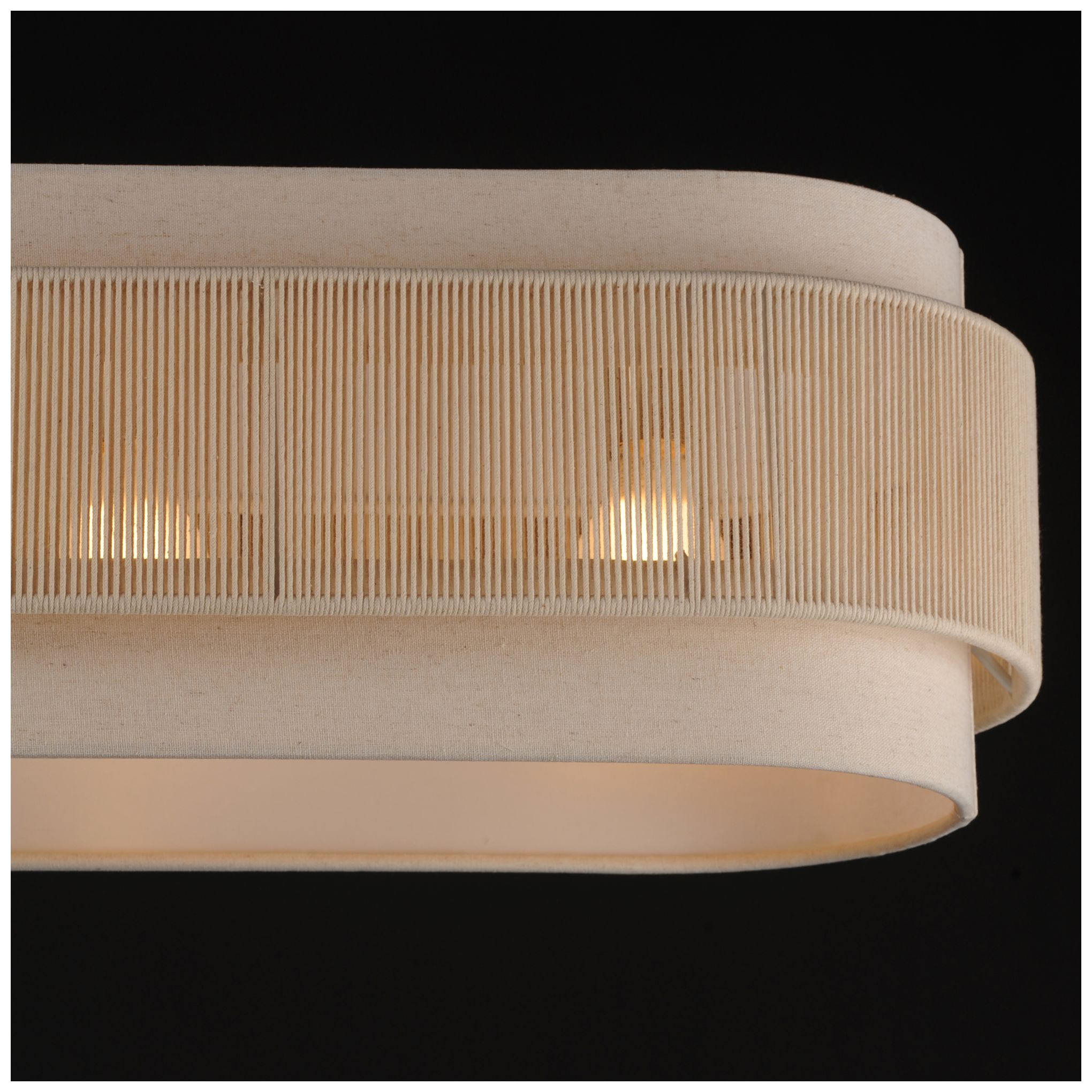 Image 6 Maxim Seacliff 60" Natural Aged Brass 7 Light Linear Pendant more views