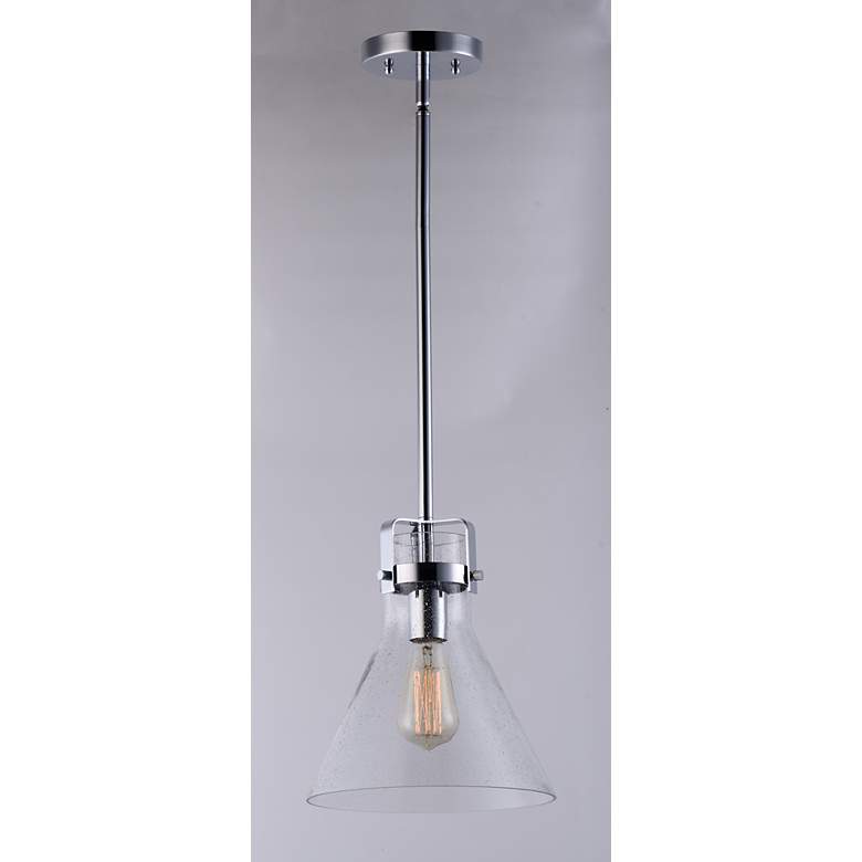 Image 2 Maxim Seafarer 10" Wide Polished Chrome Mini Pendant more views
