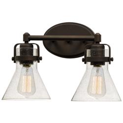 Maxim Seafarer 15" Wide Oil Rubbed Bronze 2-Light Bath Vanity with Bul