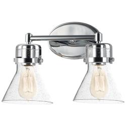 Maxim Seafarer 15" Wide Polished Chrome 2-Light Bath Vanity with Bulbs